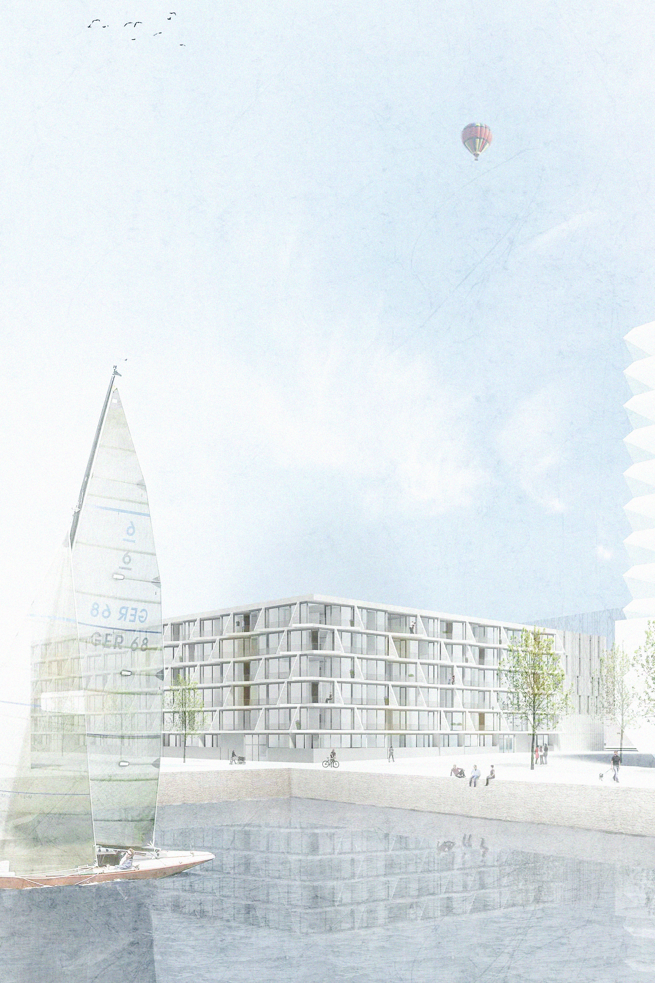 KUBIK Architektur - Studio für Architektur Berlin - architecture - Wettbewerb - Wohnbau - Hotel - Zollhafen Mainz